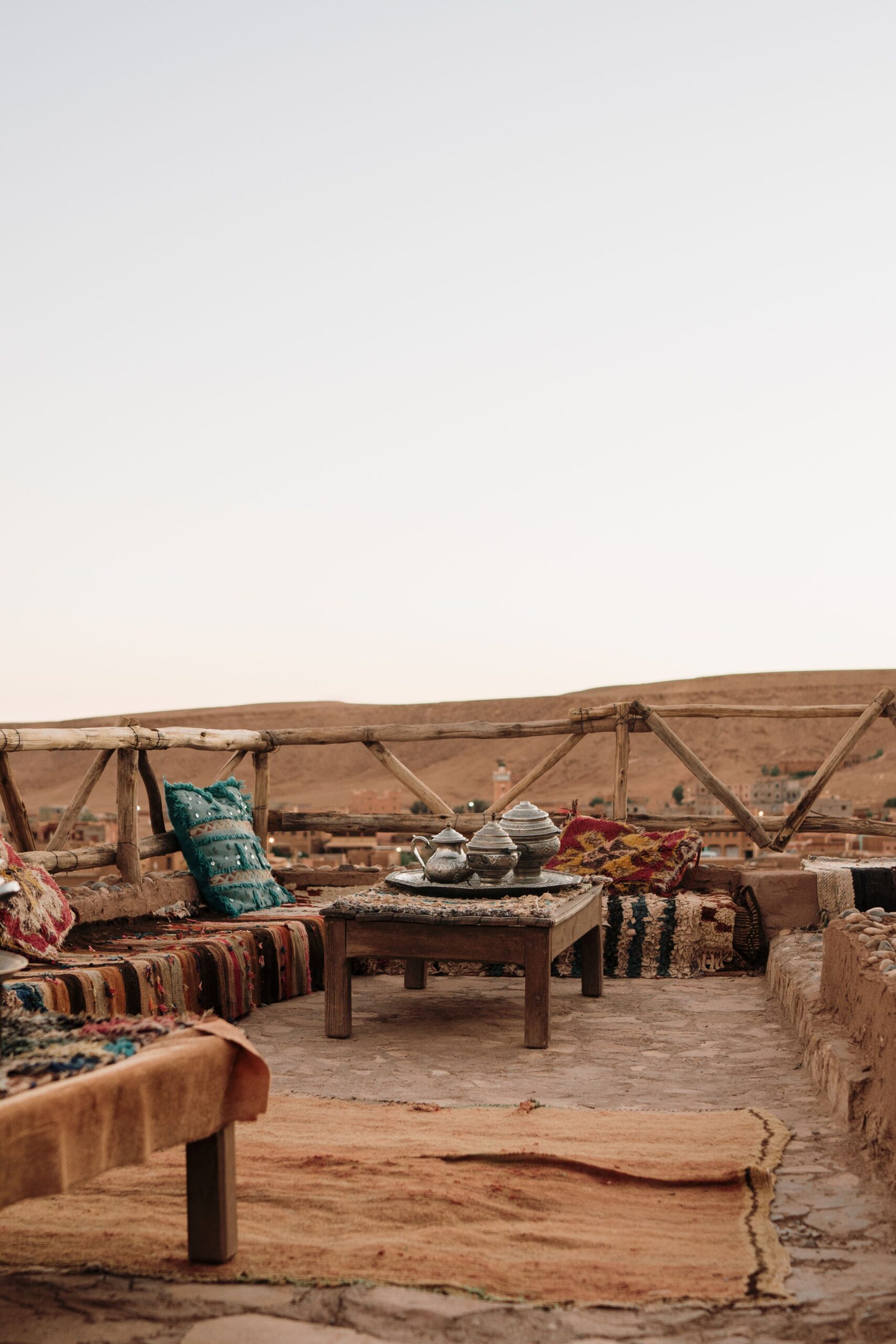 Private chauffeur tour in Morocco with luxury car and scenic landscape